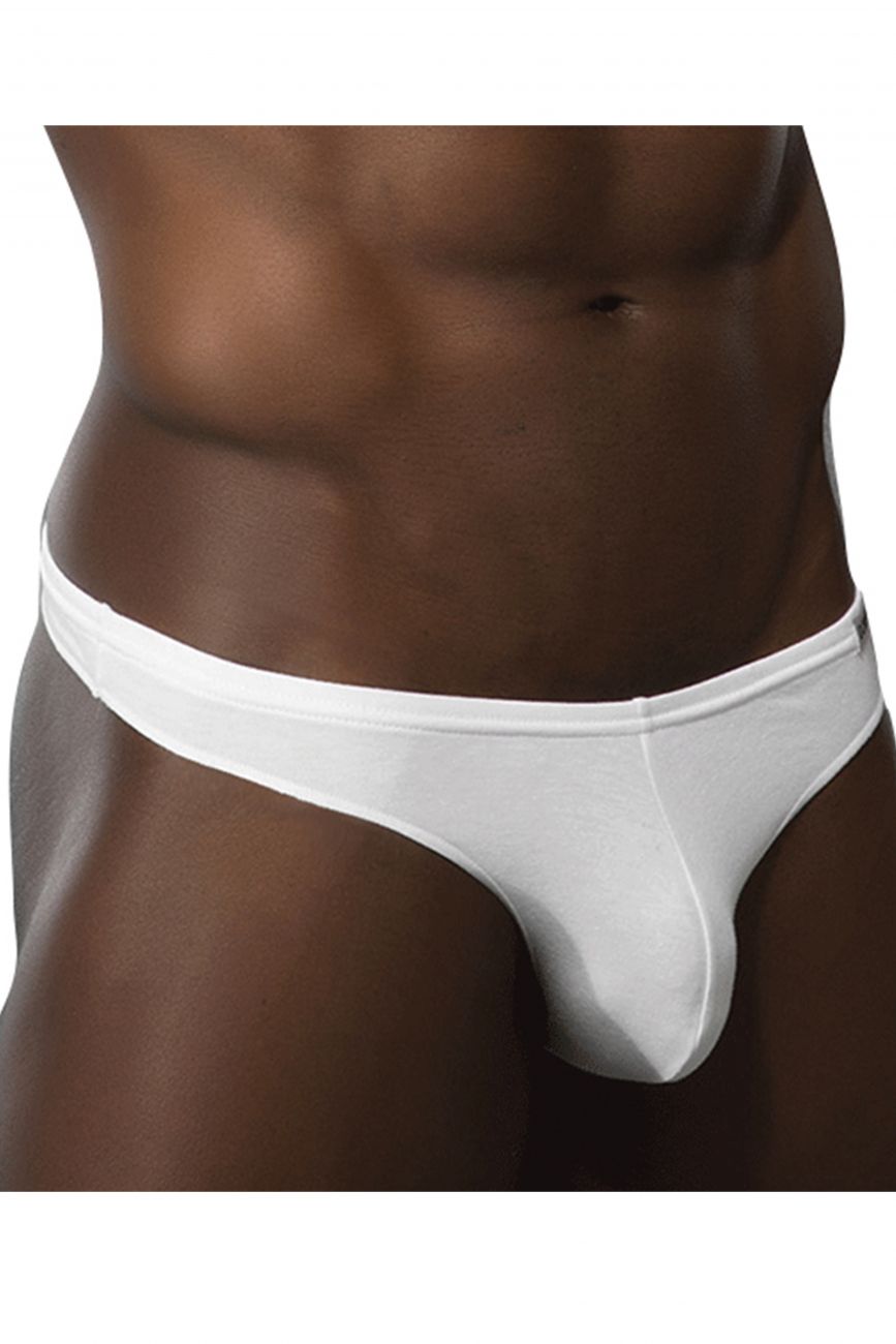 Doreanse 1392-WHT Euro Mens Thong White
