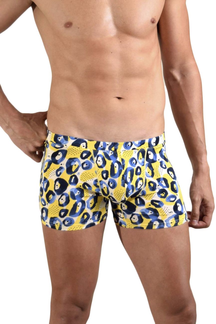 Doreanse 1799-PRN Leopard Art Boxer Briefs Printed Plus Sizes