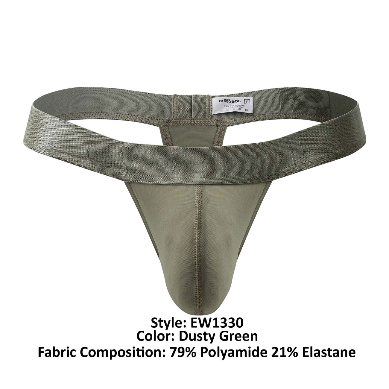 ErgoWear EW1330 Delightful Thongs Dusty Green
