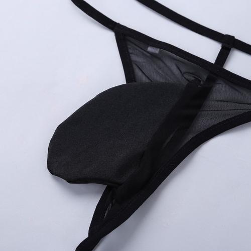 Mens Sissy Crossdress Corset Cami Top with Garters Black