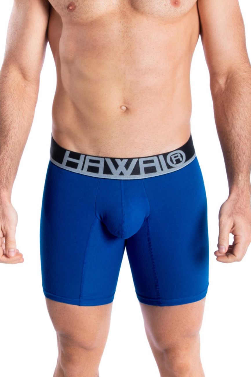HAWAI 41903 Solid Athletic Boxer Briefs Royal Blue