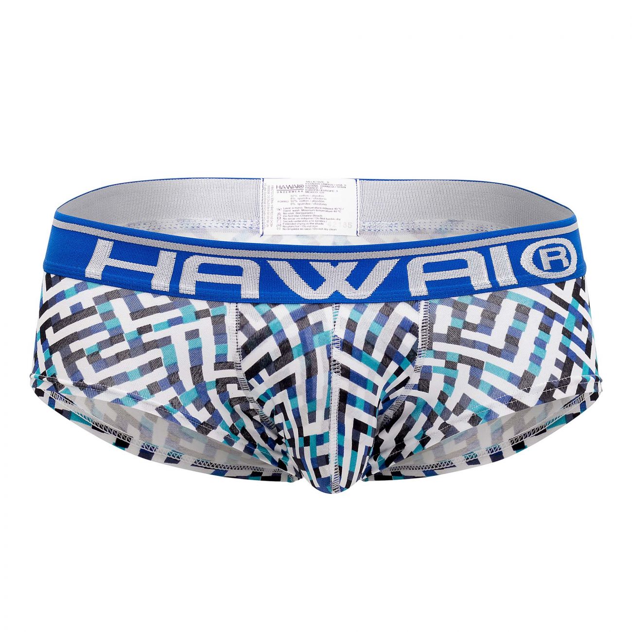 HAWAI 42135 Geometric Mini Trunks Royal Blue