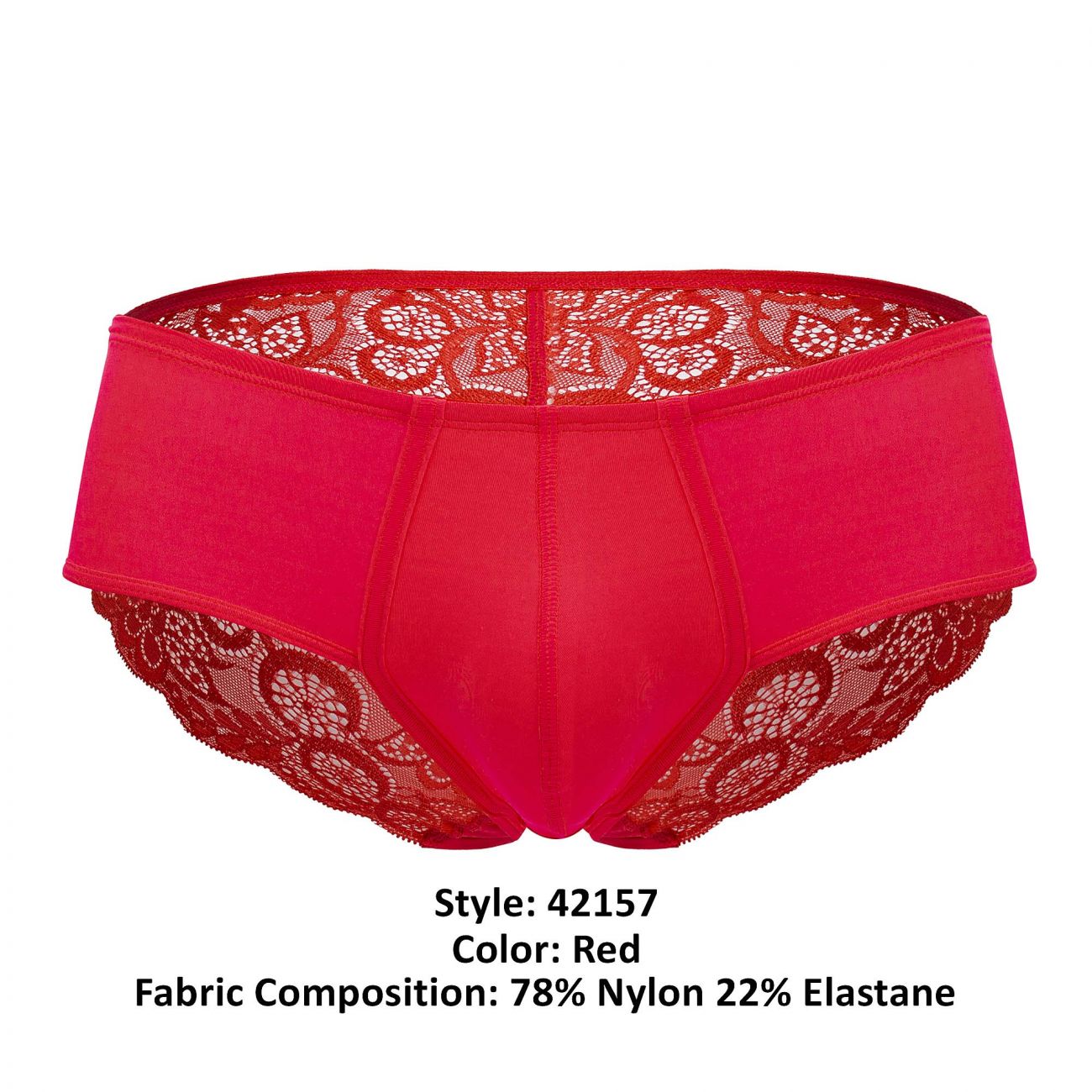 HAWAI 42157 Solid Lace Briefs Red