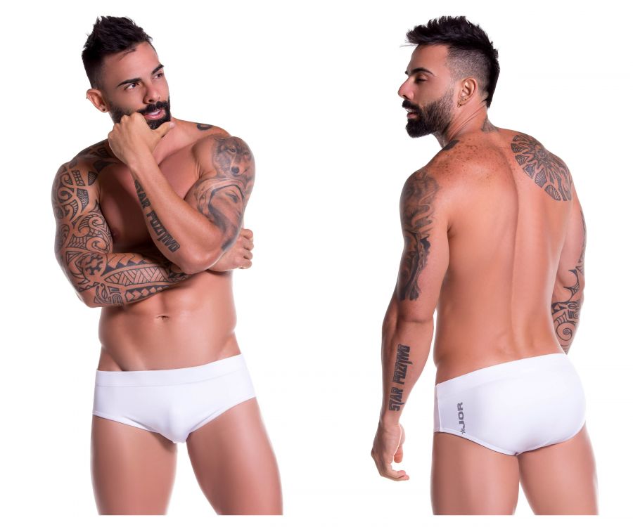 JOR 0762 Sunga Swim Briefs White