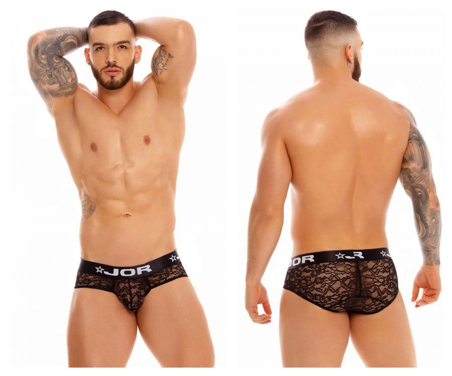 JOR 1379 Romance Lace Briefs Black