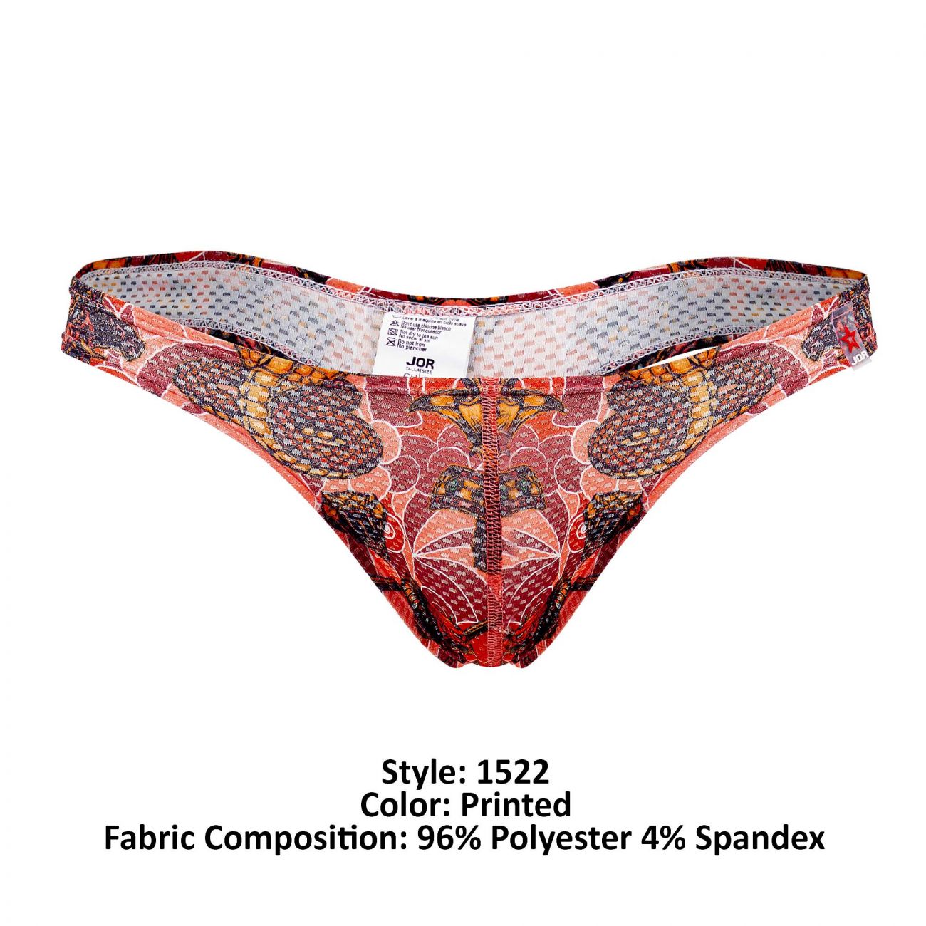 JOR 1522 Warrior Thongs Coral Printed