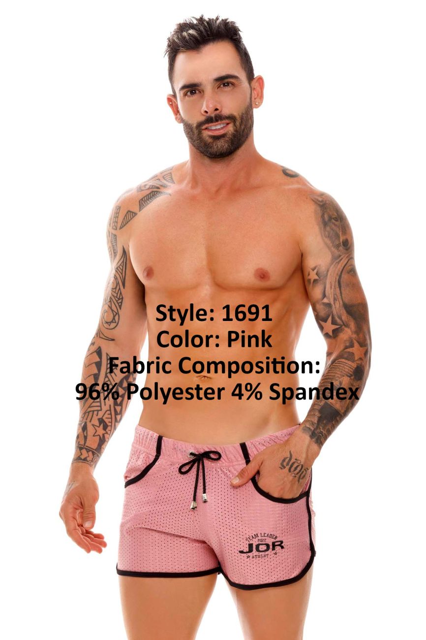 JOR 1691 Electro Athletic Shorts Pink