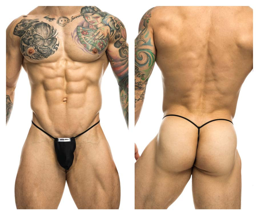 JUSTIN+SIMON XSJ02 Silky G-String Bulge Black