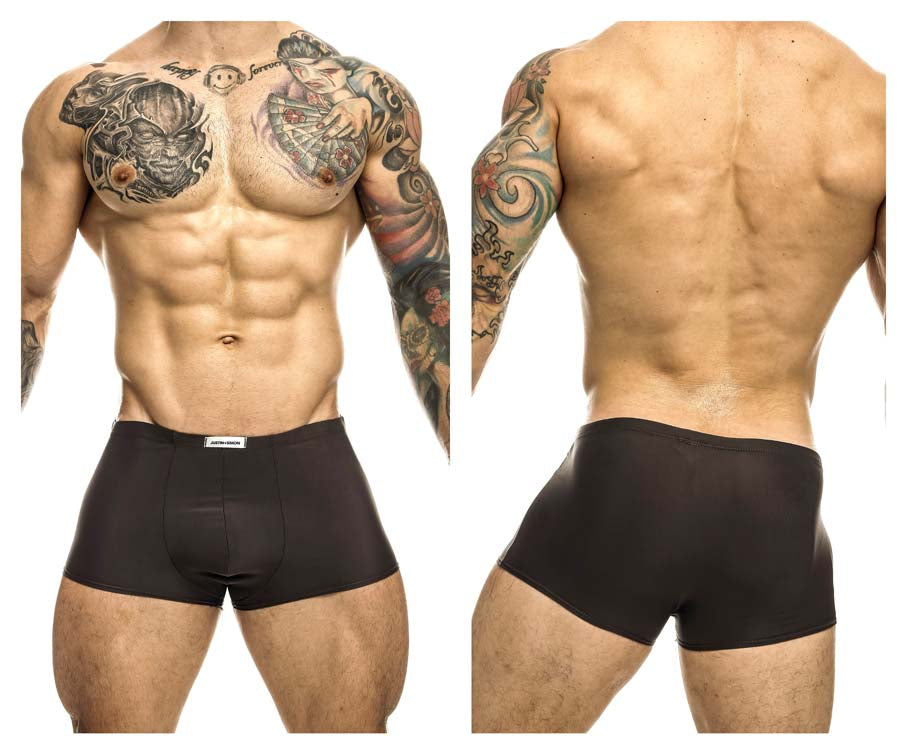 JUSTIN+SIMON XSJ08 Classic Trunks Gray Plus Sizes