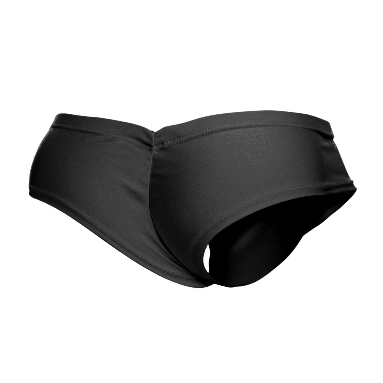 JUSTIN+SIMON XSJ22 Cheek Briefs Black Plus Sizes