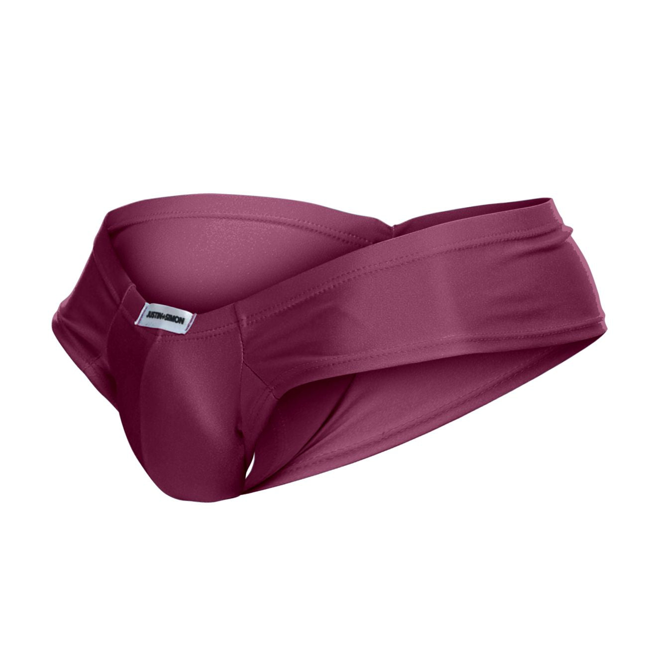 JUSTIN+SIMON XSJ22 Cheek Briefs Wine Plus Sizes