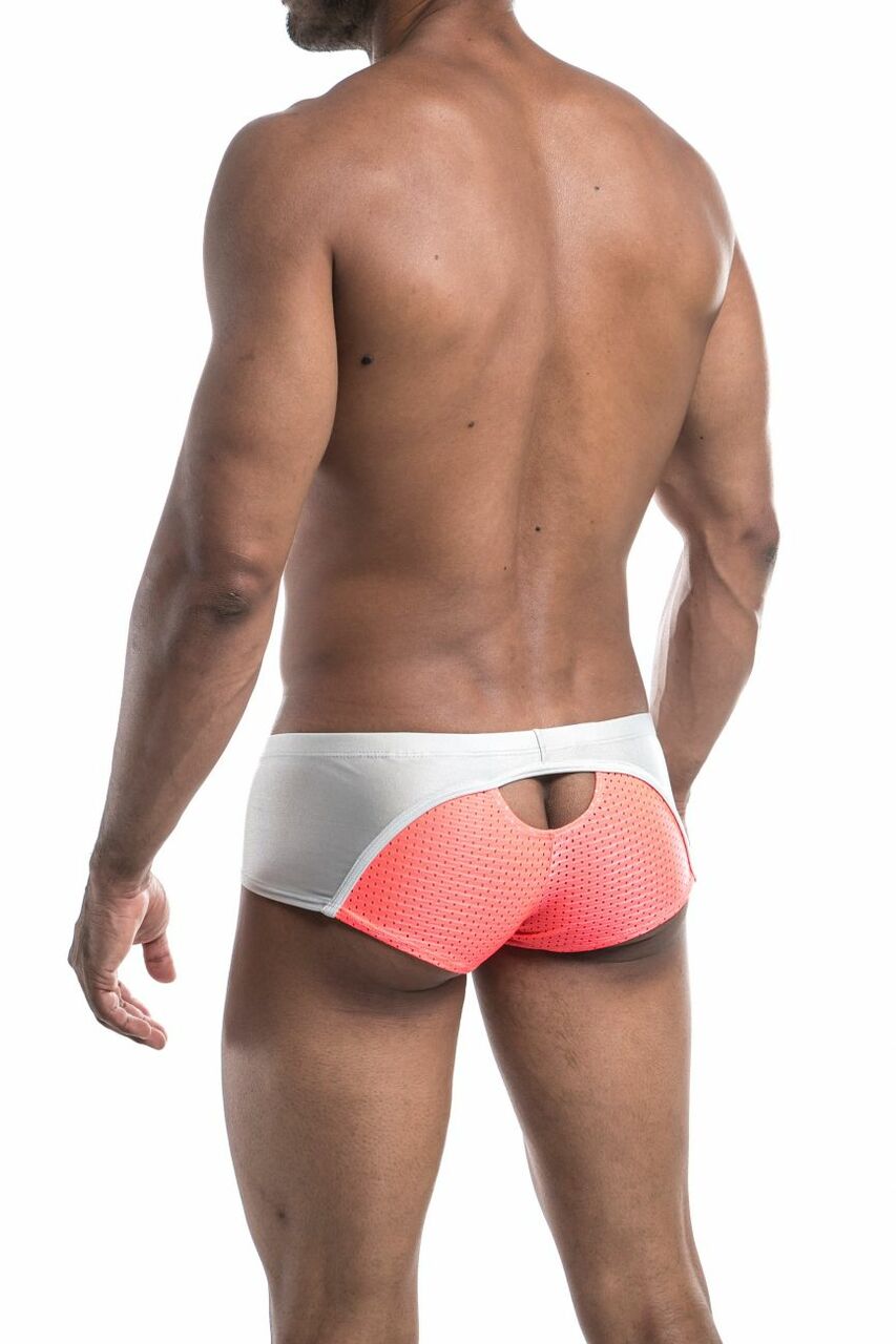 JCSTK - Mens Joe Snyder Sexiest Cheek Boxer Brief Coral and Gray