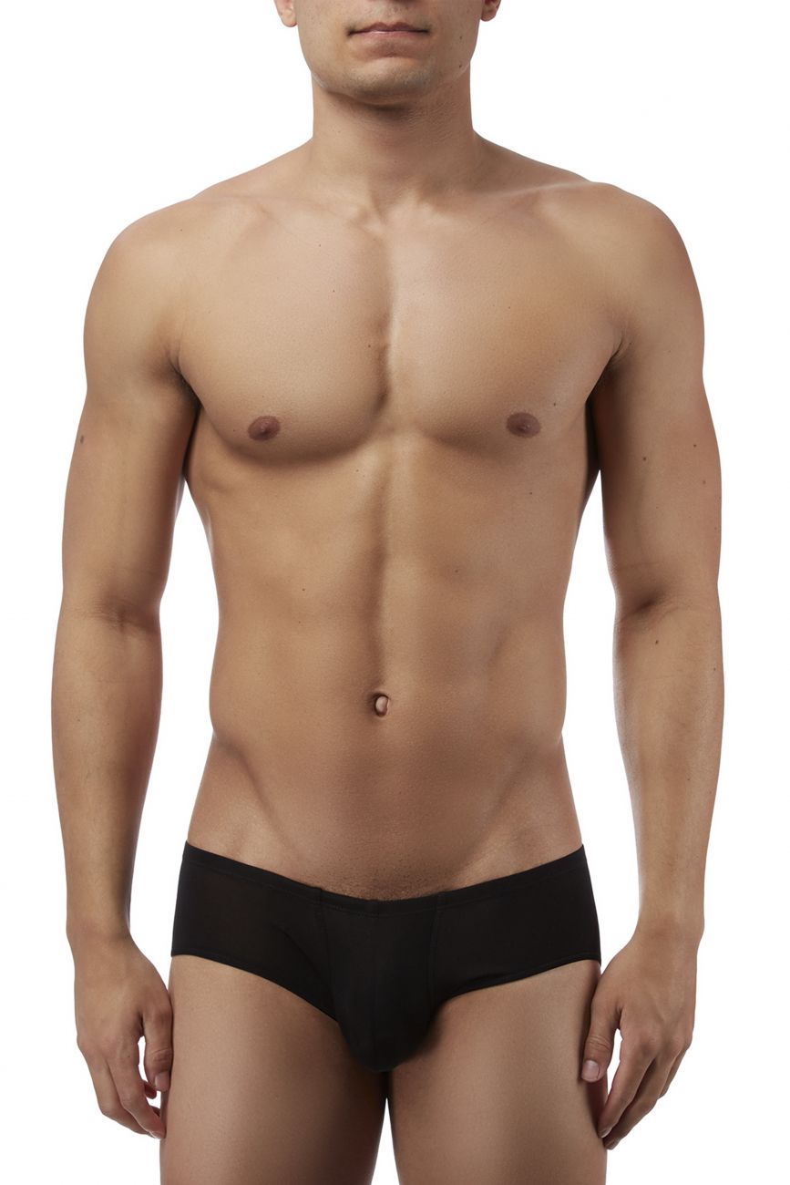 Magic Silk 7006 Silk Knit Mini Pouch Short Briefs Black