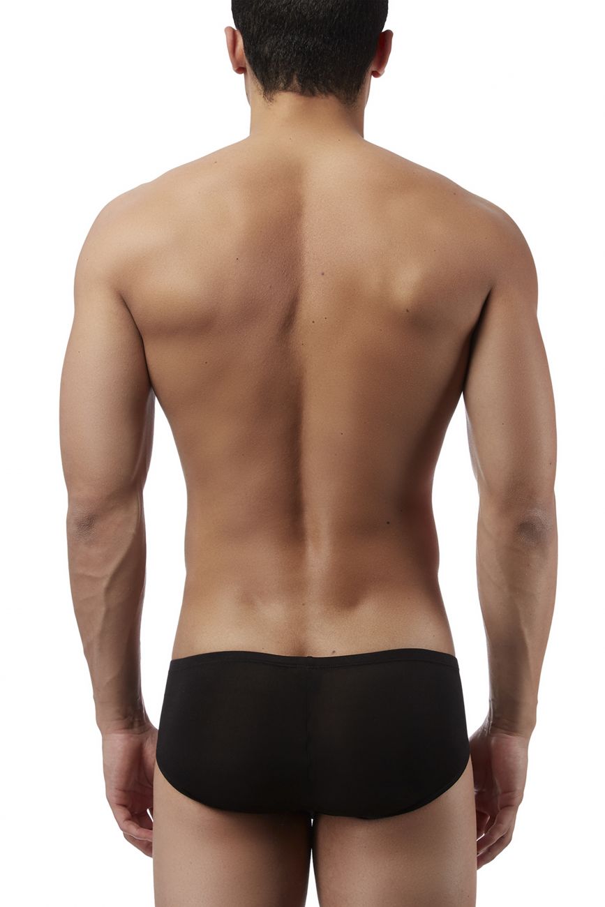Magic Silk 7006 Silk Knit Mini Pouch Short Briefs Black