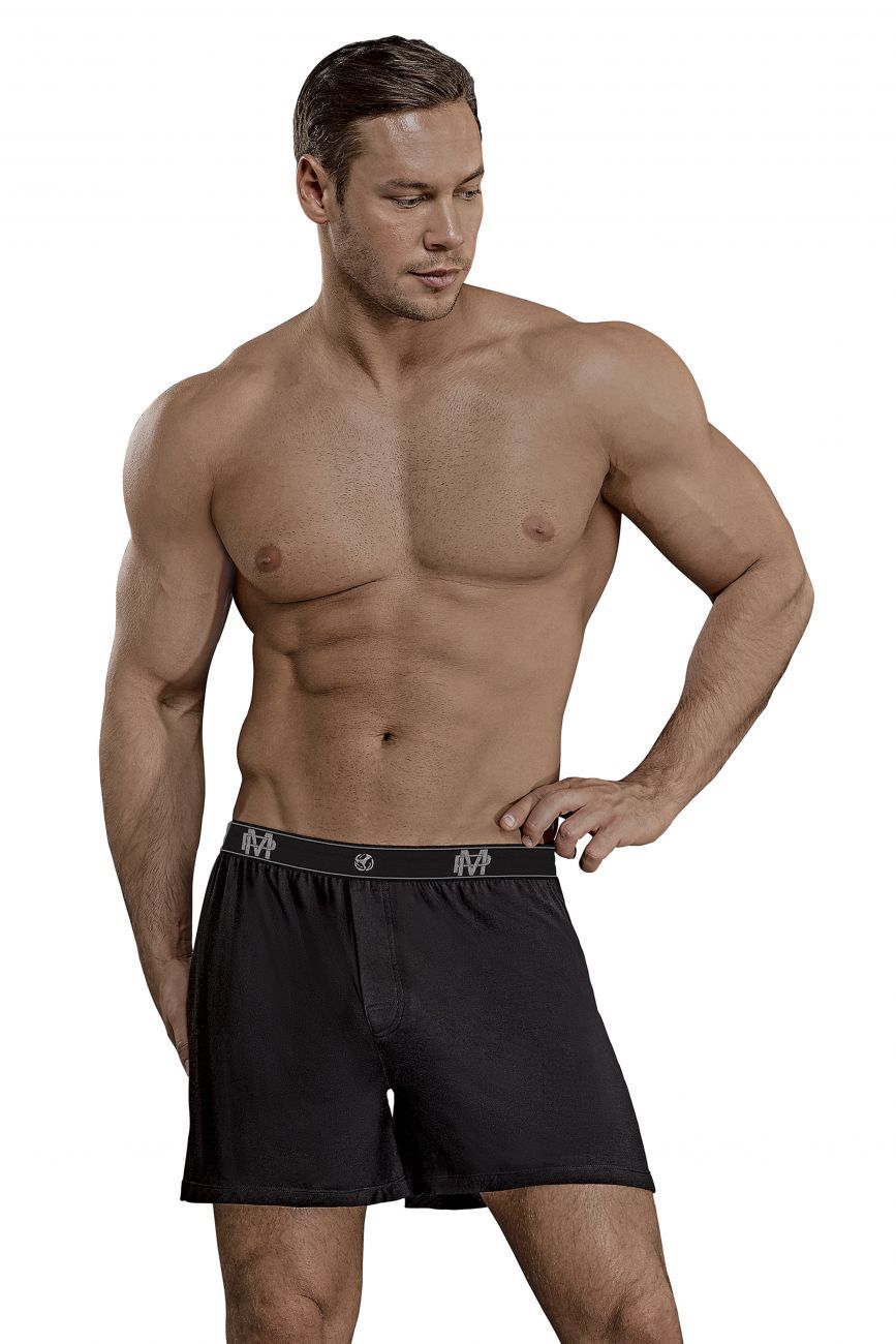 Male Power 160-253 Bamboo Boxer Short Black
