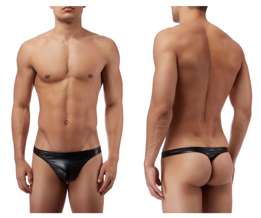 Male Power 440003 Liquid Onyx Classic Mens Thong Black
