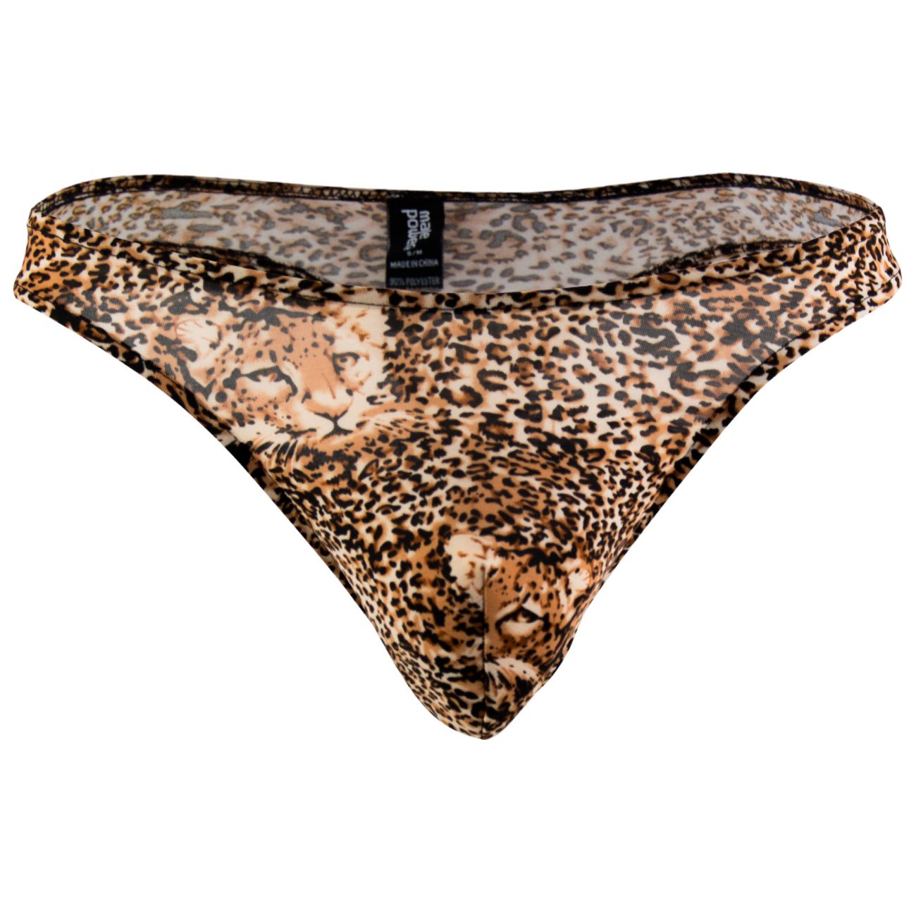 Male Power 444030 Animal Wonder Mens Thong Leopard