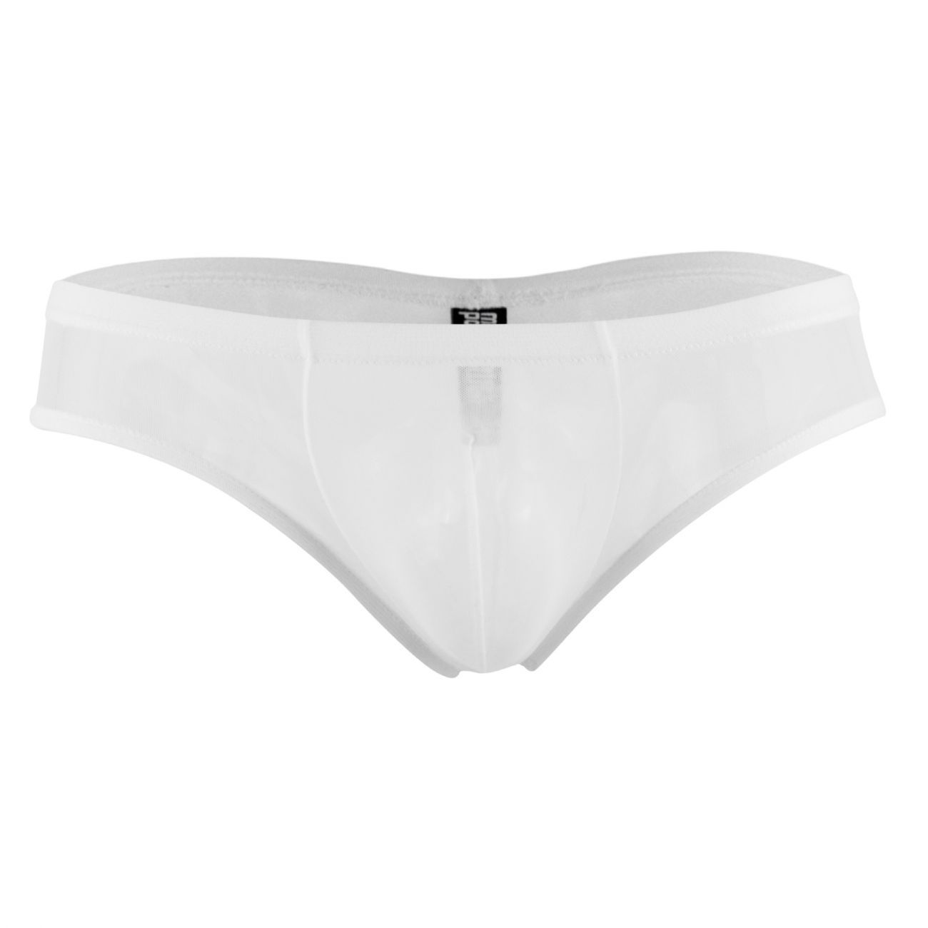Male Power PAK883 Euro Male Mesh Shirred Pouch Manty Briefs White