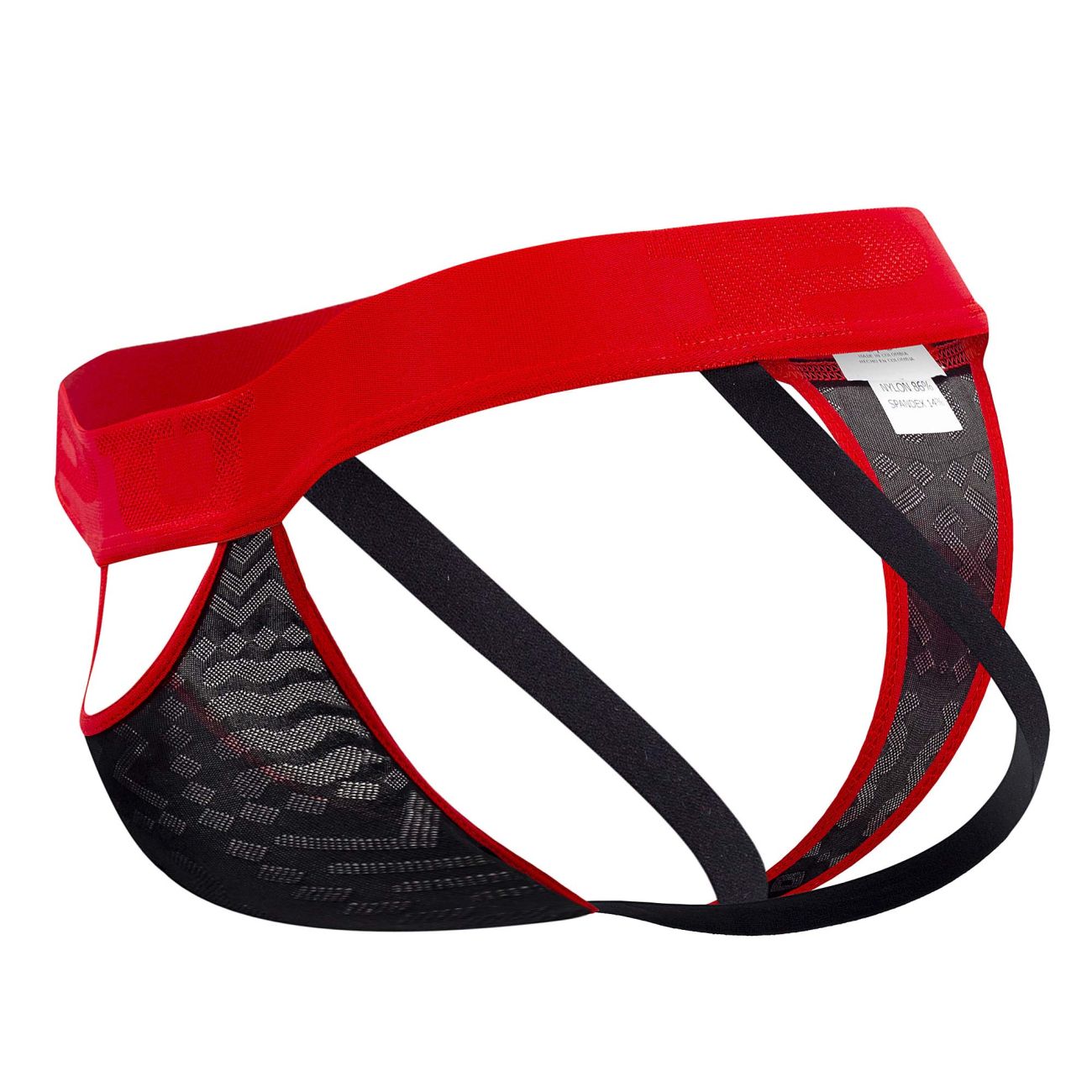 PPU 2313 Peek-a-boo Jockstrap Black