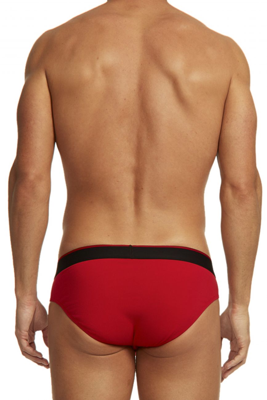 Papi 980403-950 3PK Cotton Stretch Brief Red-Gray-Black