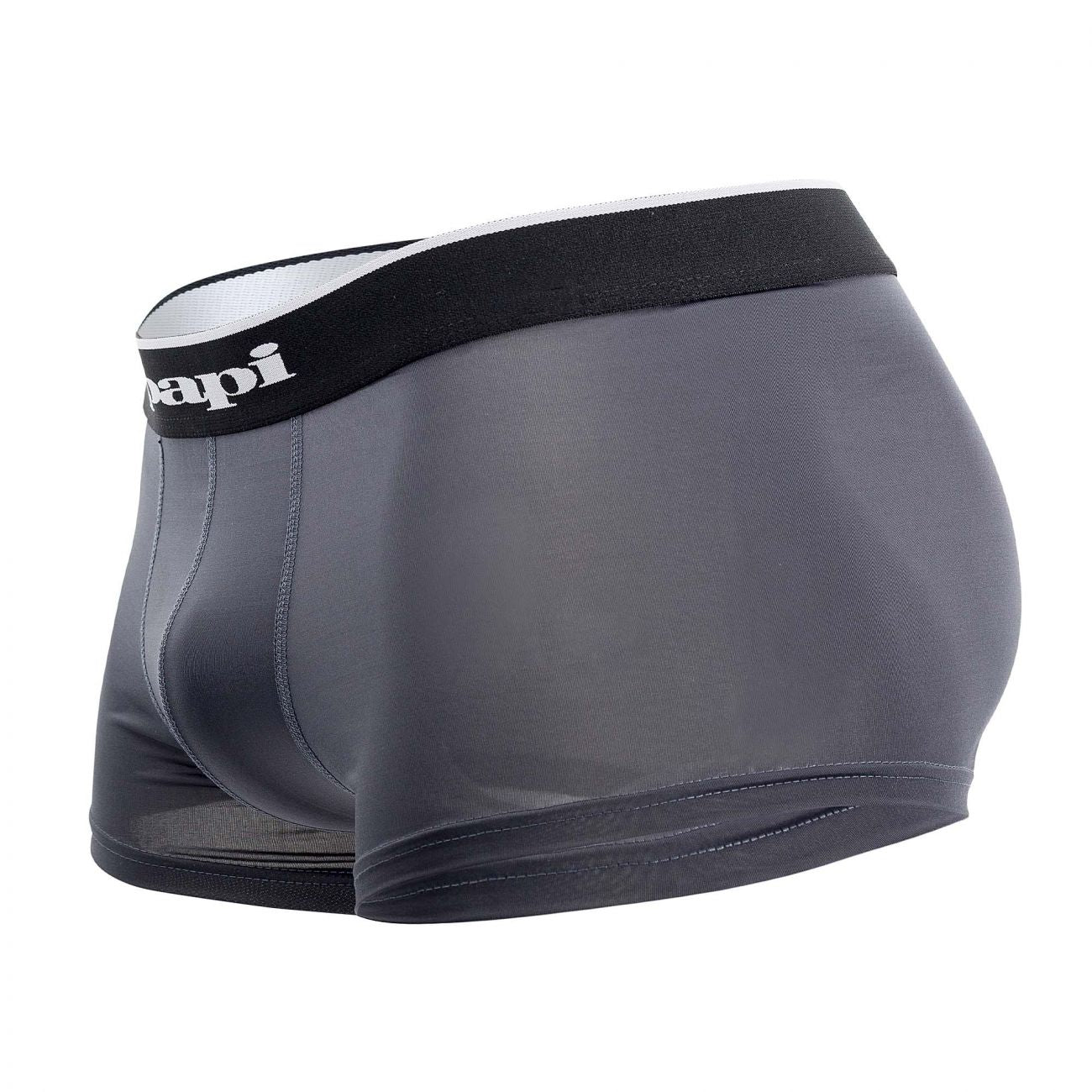 Papi MPA005 2PK Brazilian Trunks Black Gray