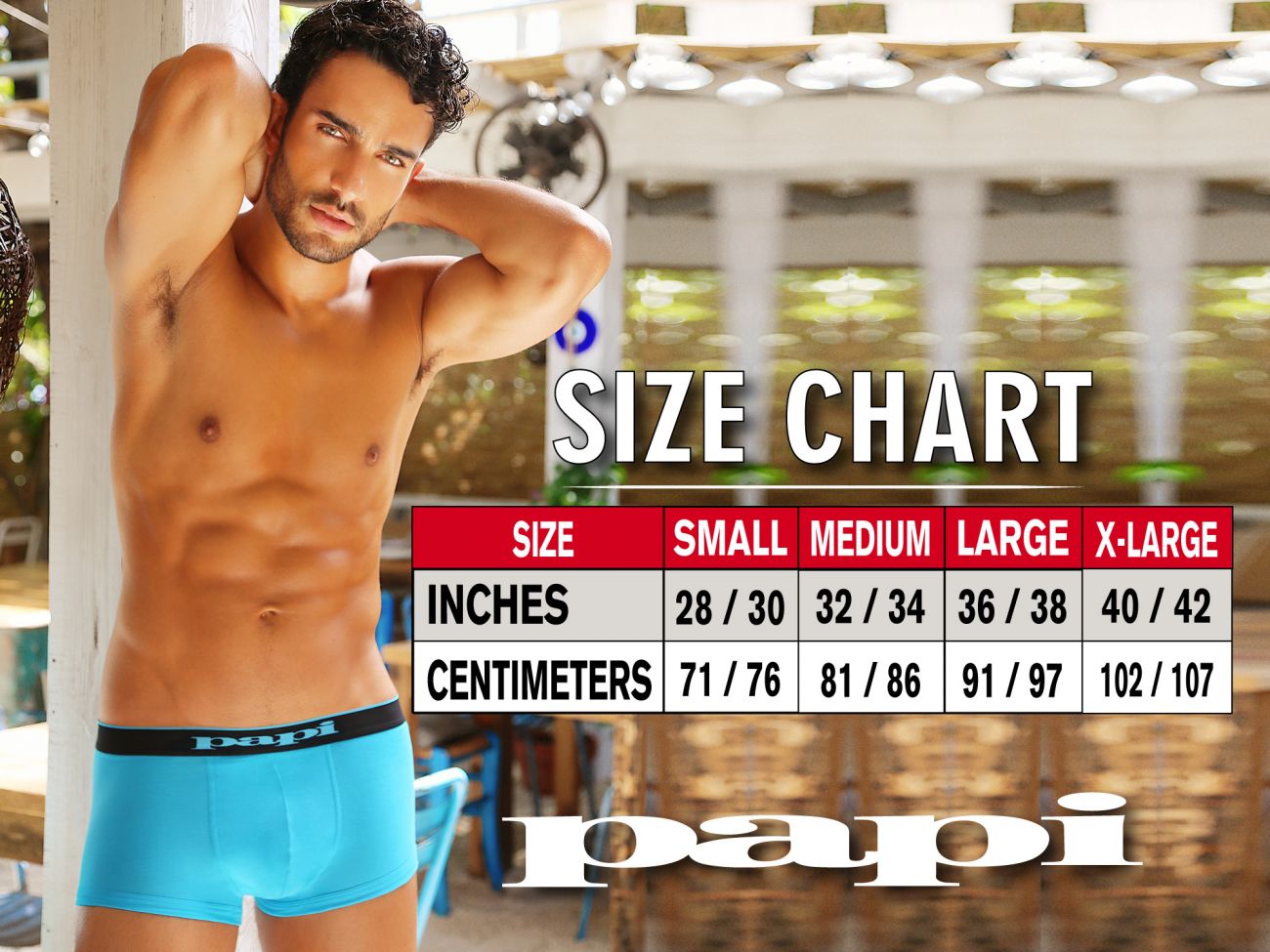 Papi 990001-907 4PK Boxer Briefs