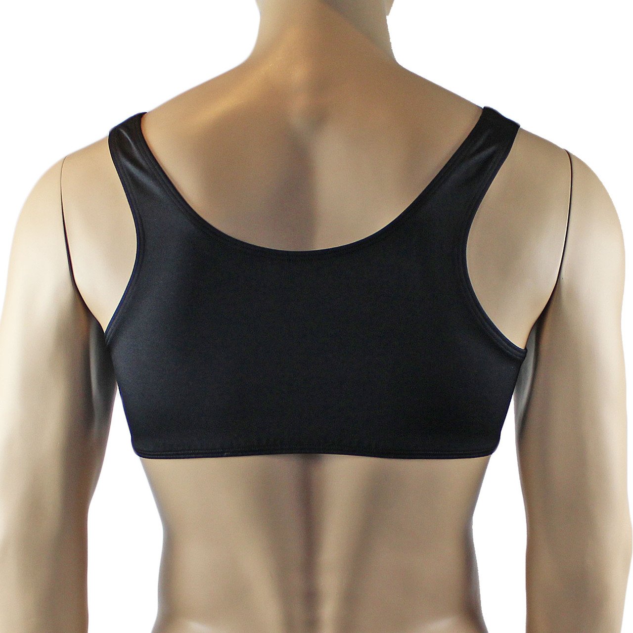 Male Lingerie Bra Top with V Lace front and Capri Bikini (black plus other colours)