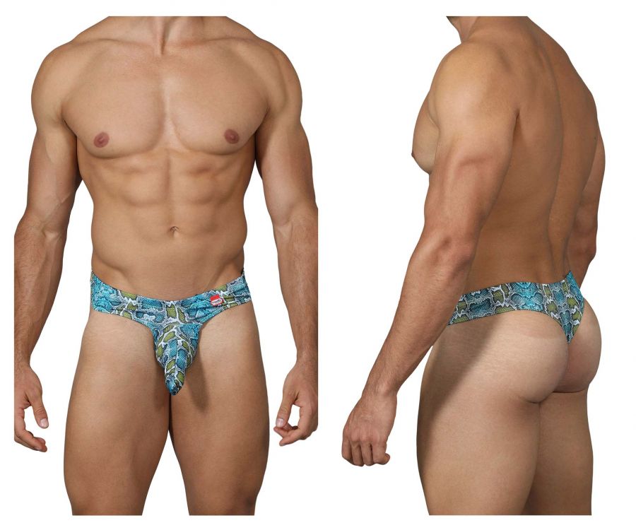 Pikante Castro Printed Thongs Blue Multi Coloured