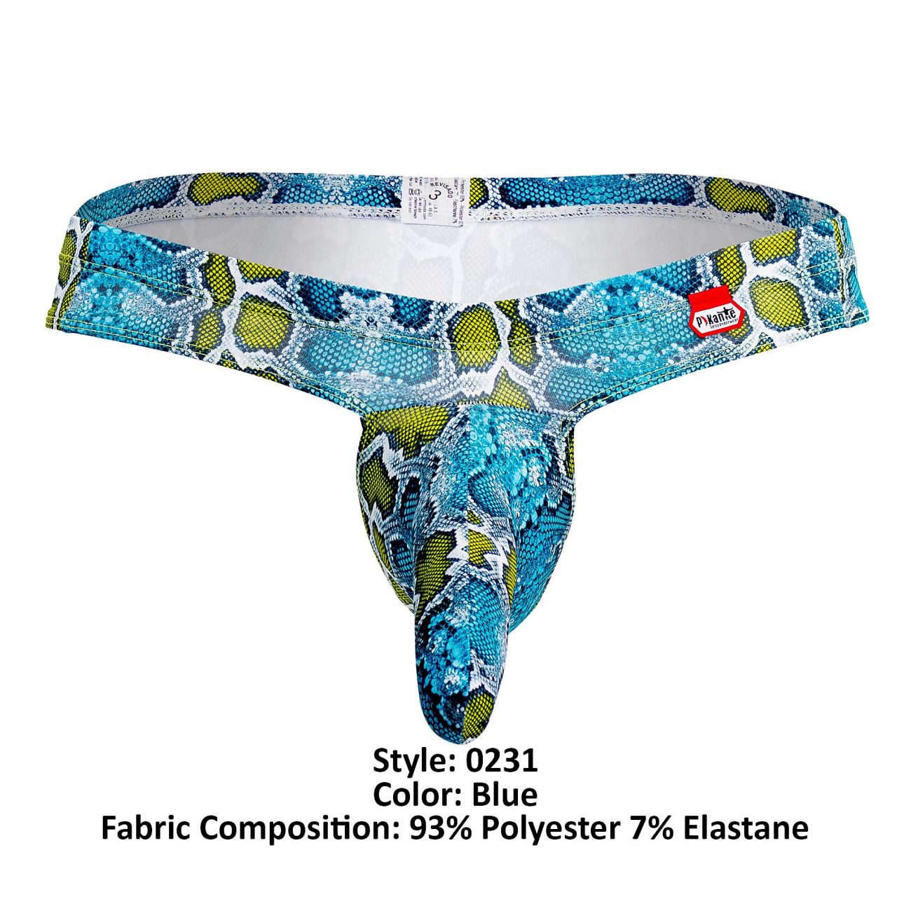 Pikante Castro Printed Thongs Blue Multi Coloured
