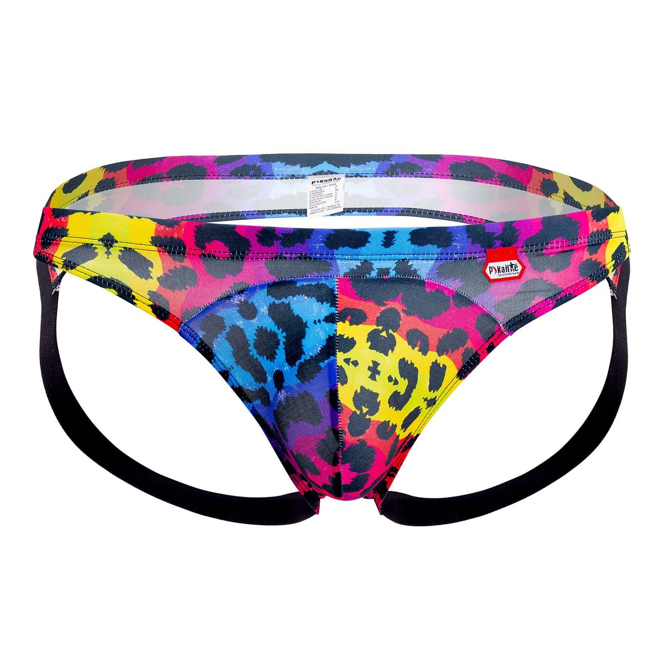 Mens Pikante Compatibility Printed Jockstrap Black Multi
