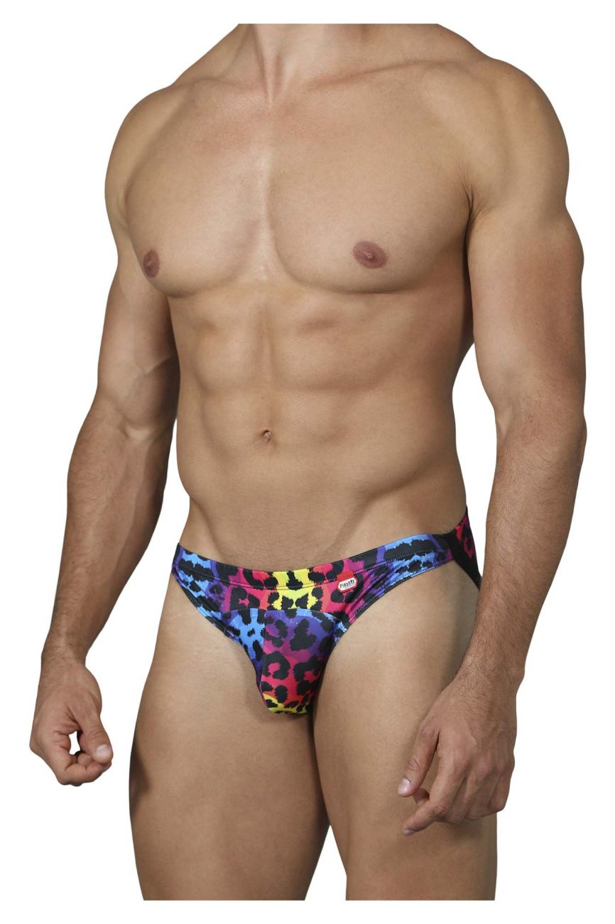 Mens Pikante Compatibility Printed Jockstrap Black Multi