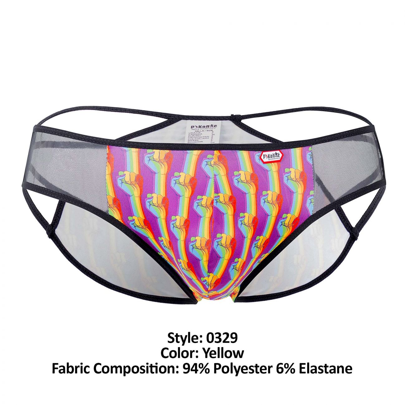 Pikante 0329 Leader Briefs Yellow Multi