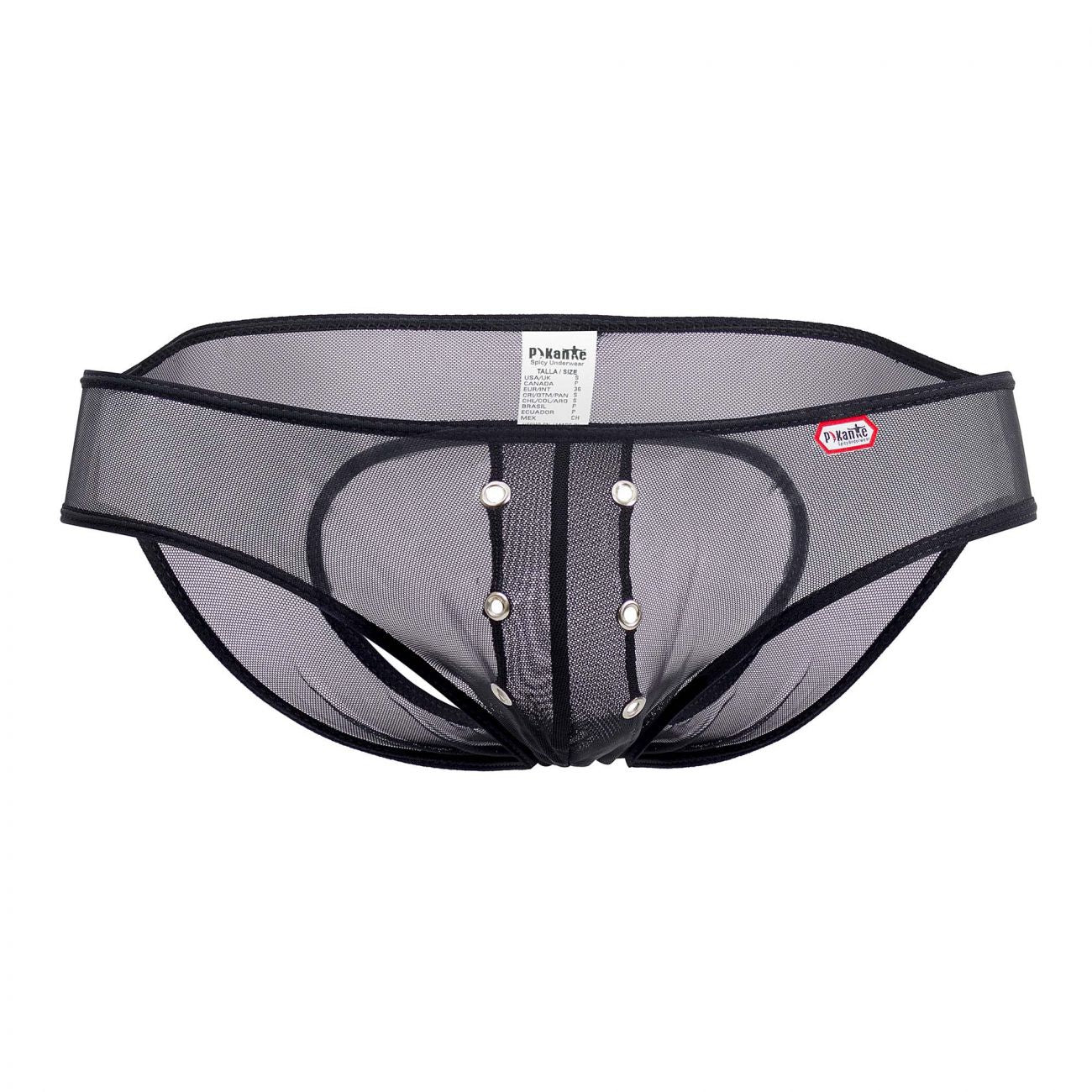 Pikante 0341 Wallace Jockstrap Briefs Black