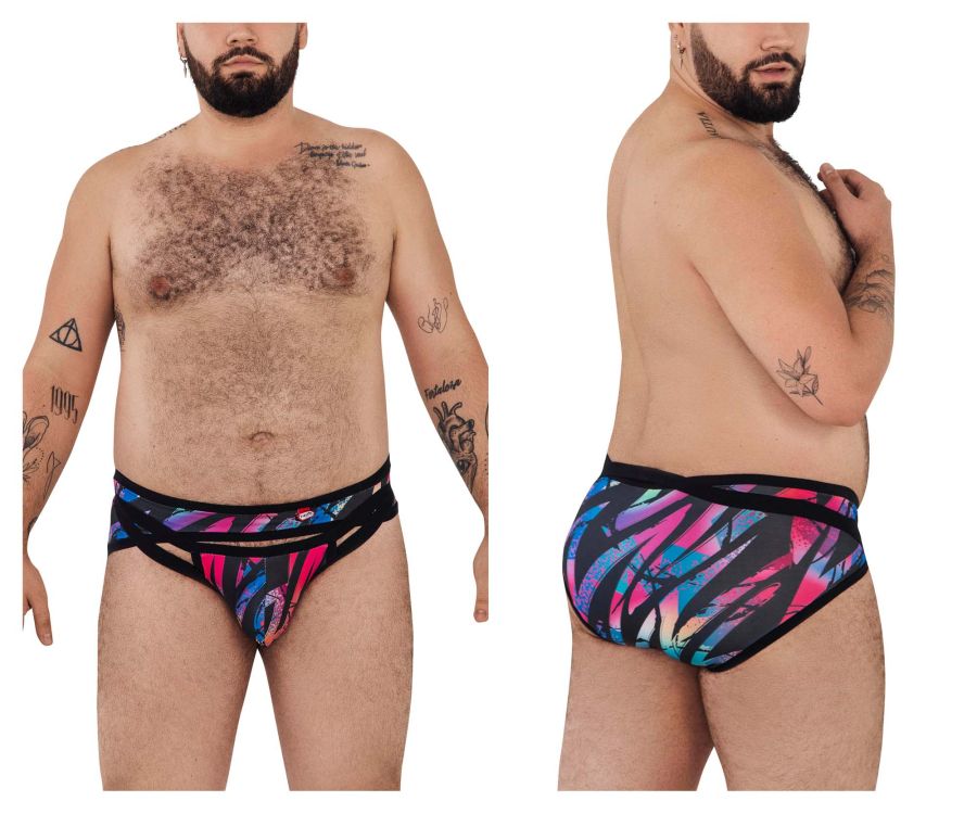 Pikante 0989X Jartum Briefs Colourful Black Print Plus Sizes