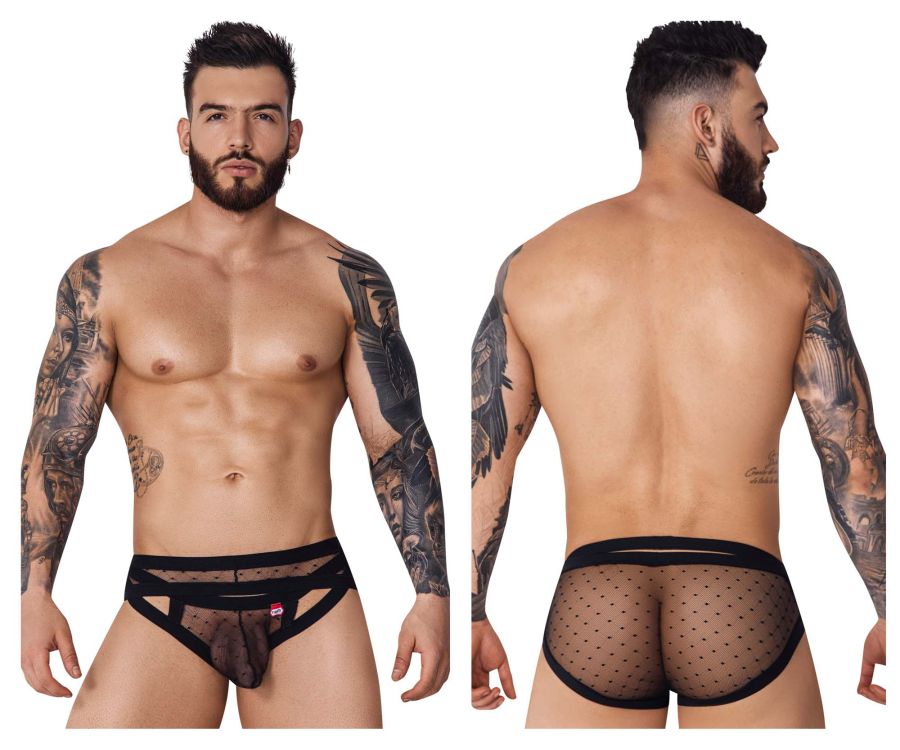 JCSTK - Pikante 1093 Oomph Mesh Briefs Black