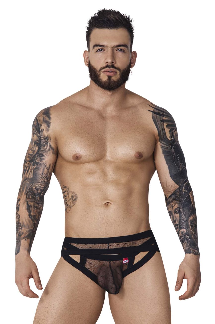 JCSTK - Pikante 1093 Oomph Mesh Briefs Black