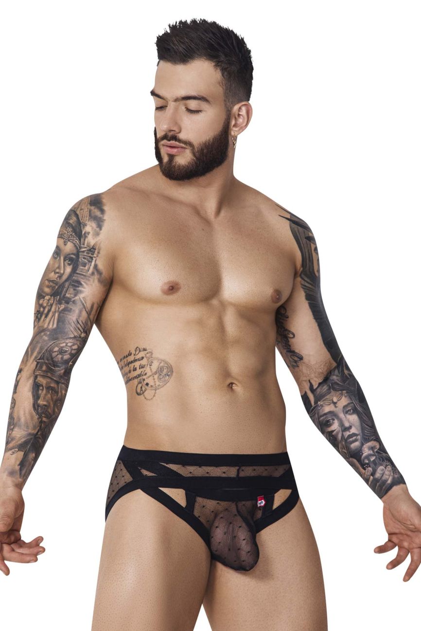 JCSTK - Pikante 1093 Oomph Mesh Briefs Black
