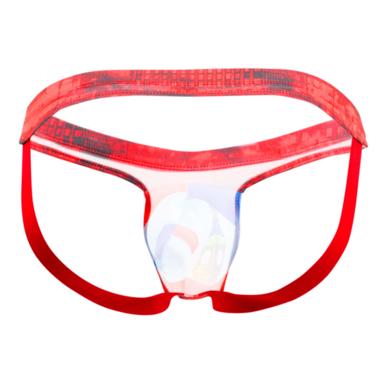 Pikante 9302 Piccadilly Castro Jockstrap Red Multi