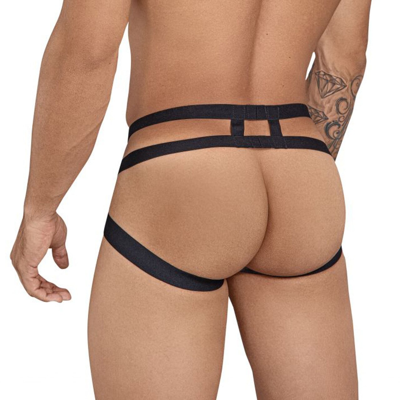 SALE - Mens Pikante Underwear Strap Jockstrap Black