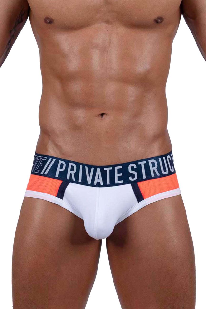 Private Structure BAUT4388 Athlete Mini Briefs White League