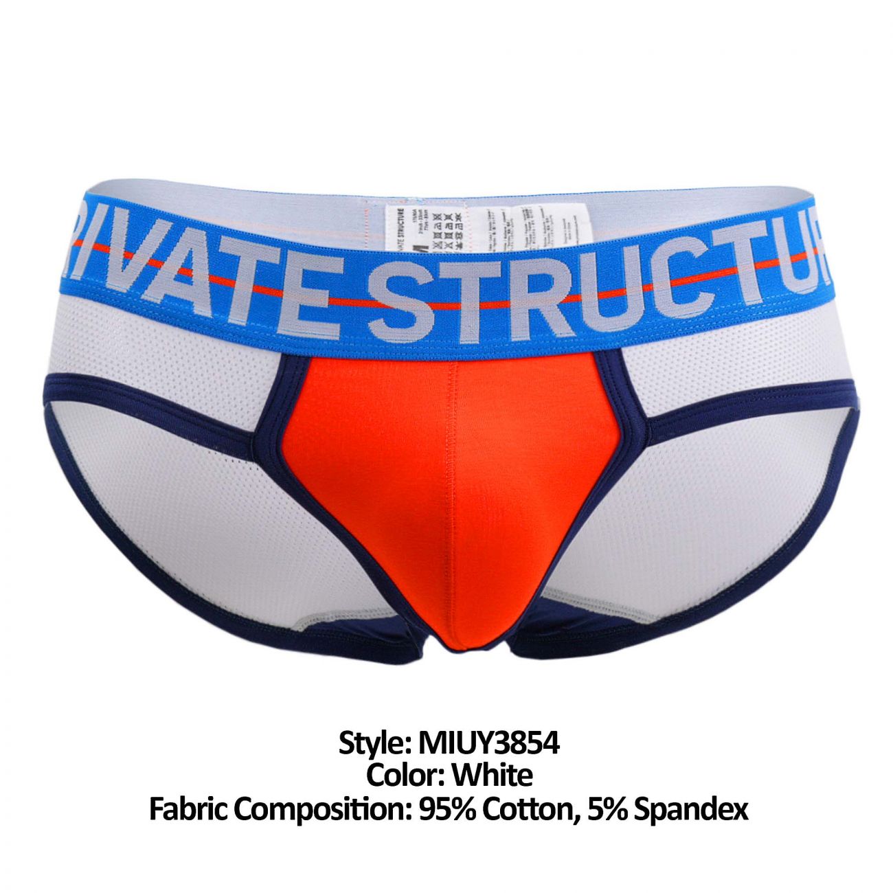 Private Structure MIUY3854 Momentum Orange Contour Briefs