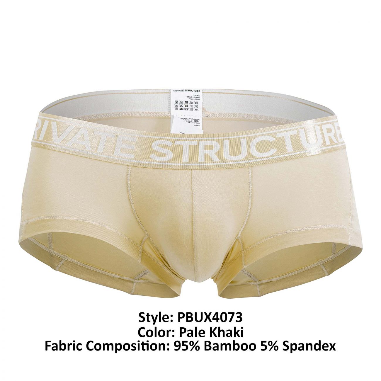 Private Structure PBUX4073 Platinum Bamboo Trunks Pale Khaki