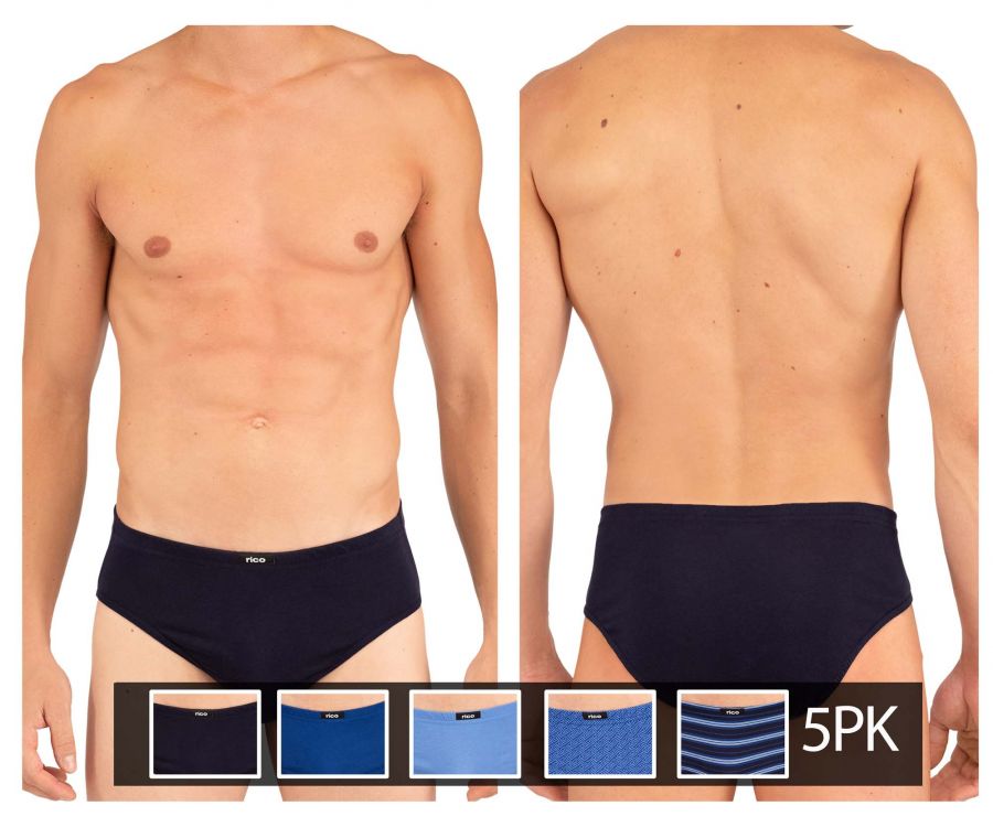 Rico 250322 5PK Low Briefs Navy Blue