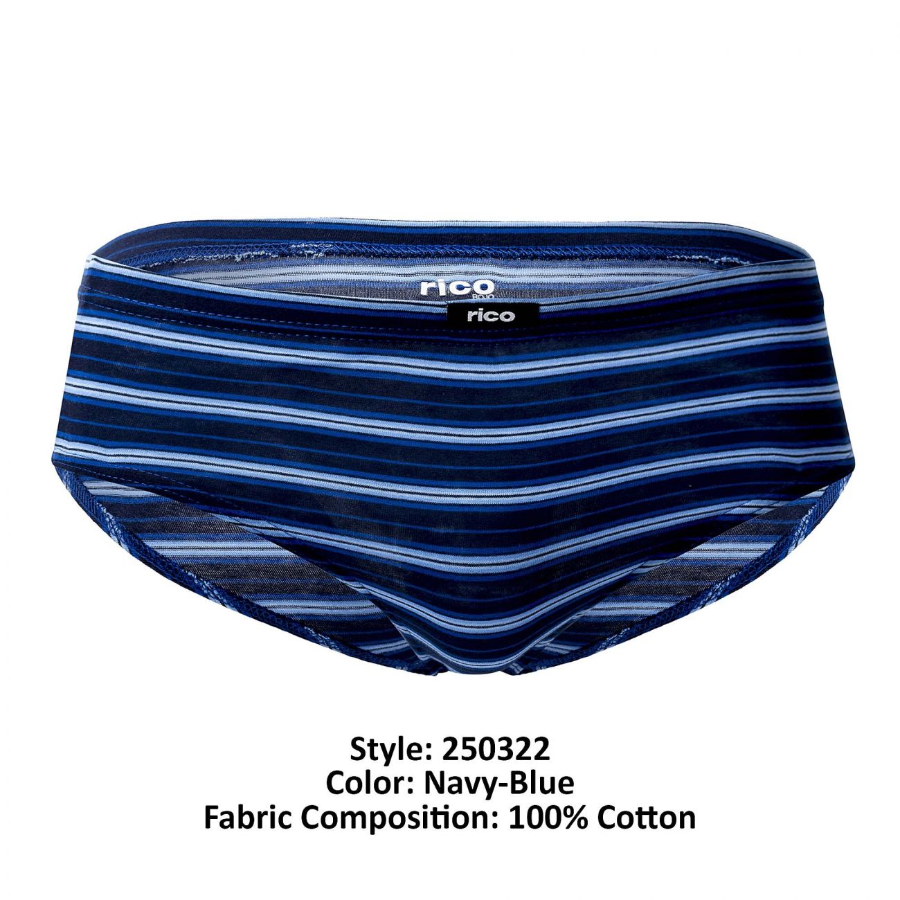 Rico 250322 5PK Low Briefs Navy Blue