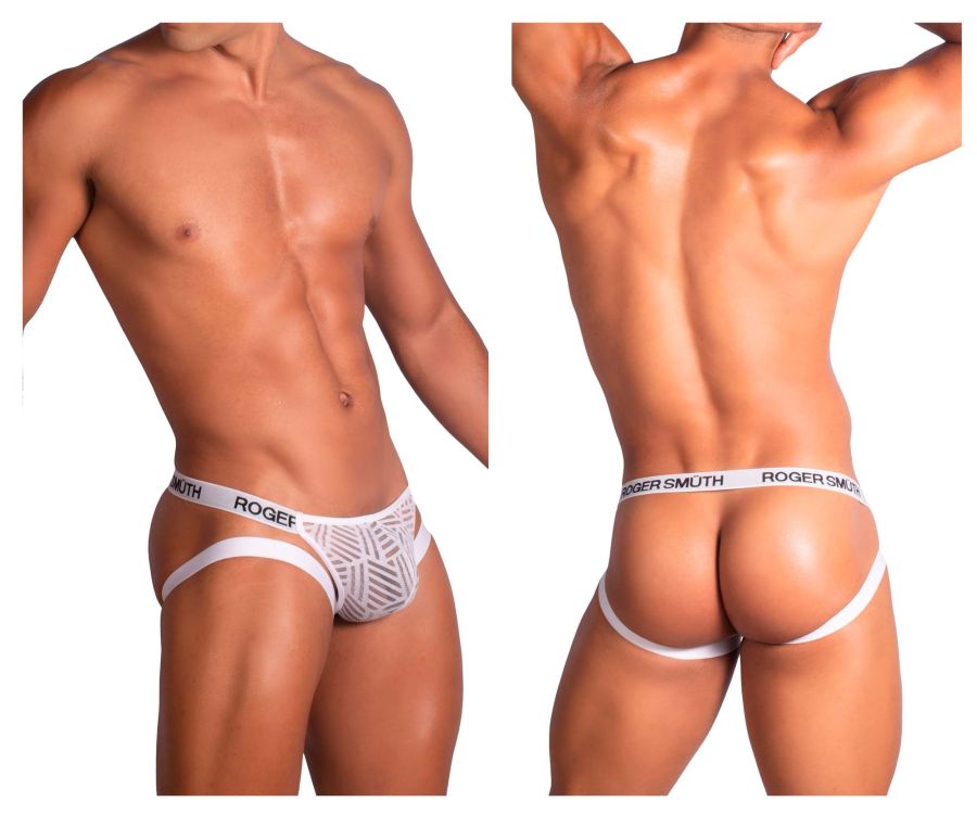 Roger Smuth RS071 Sheer Mesh See-through Jockstrap White