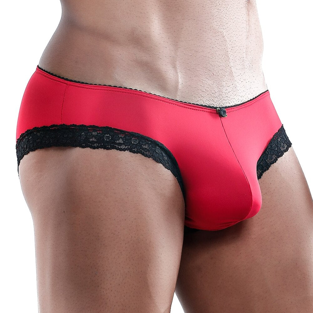 JCSTK - Panty for Men, Male Bikini Underwear Red