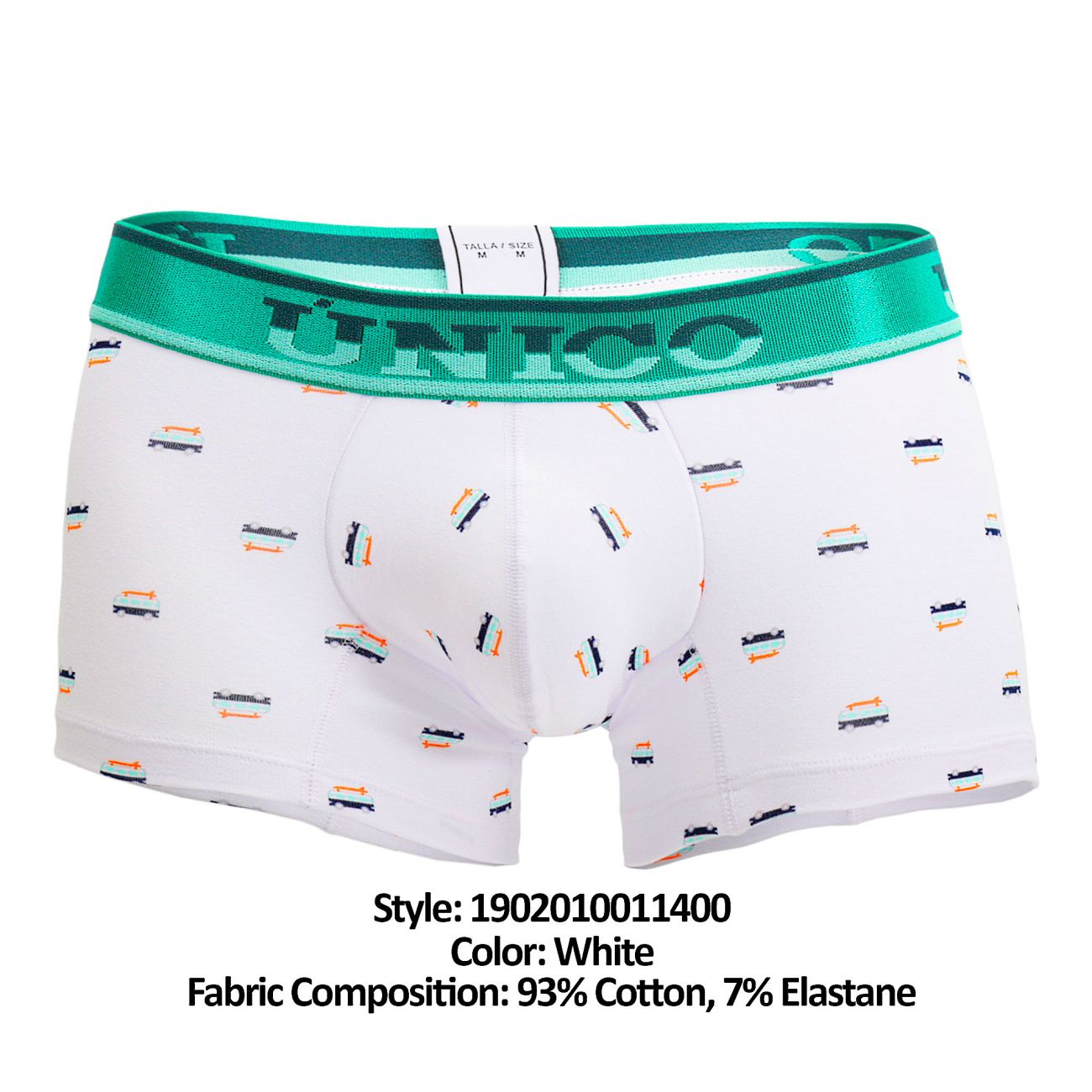 Unico 1902010011400 Trunks Fusion White Printed