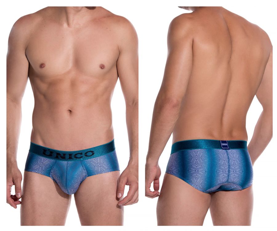 Unico 1908020116129 Briefs Luminiscente Blue Printed