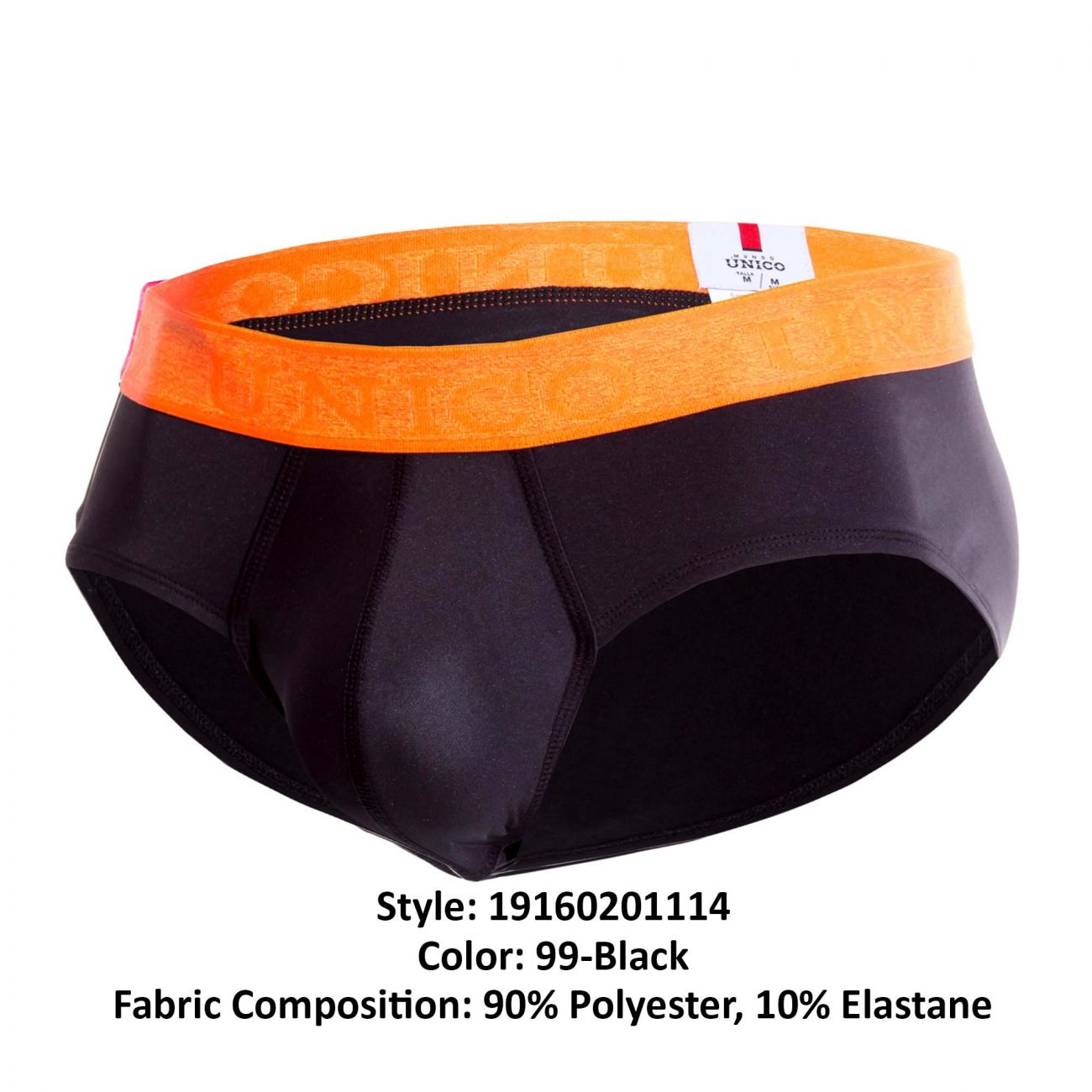 Unico 19160201114 COLORS Vigoroso Briefs Black