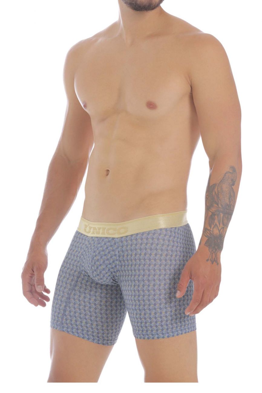Unico 20070100204 Lucido Boxer Briefs Gray Printed